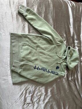 Carhartt Sage Green Logo Hoodie